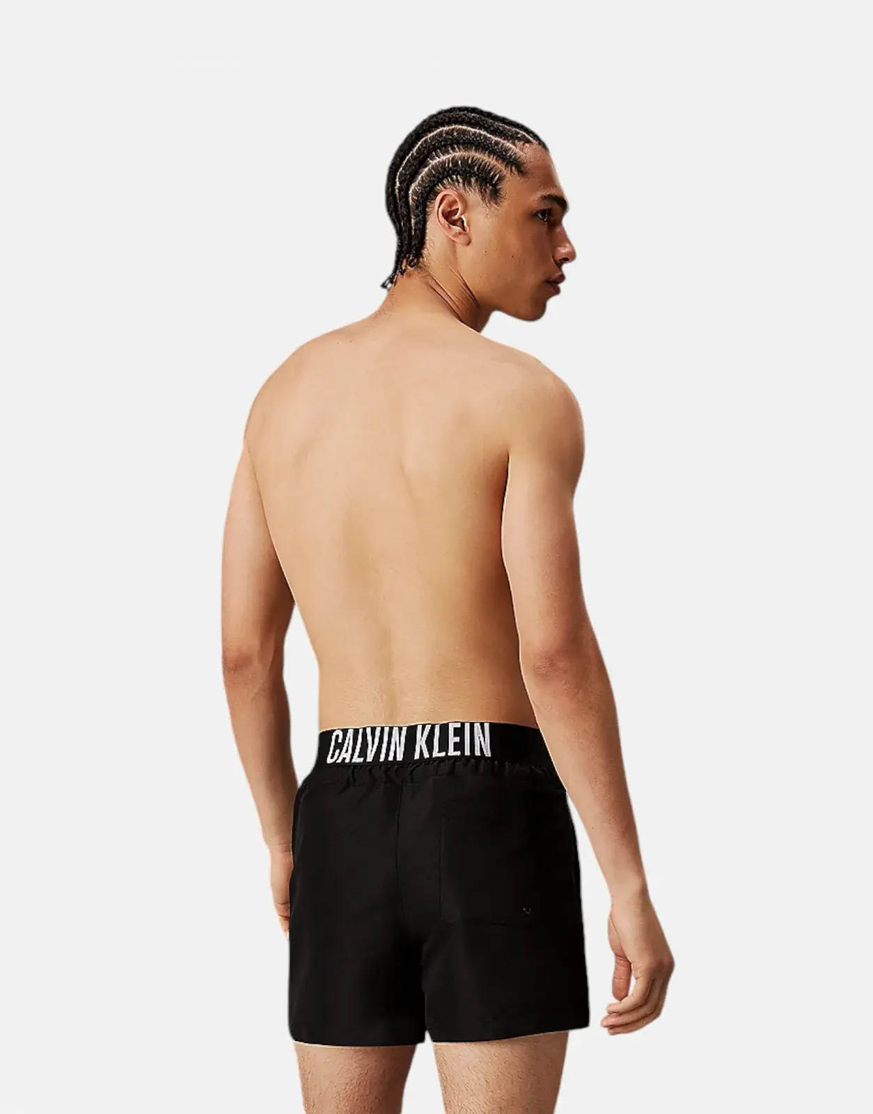 Calvin Klein Waistband Black Swim Shorts