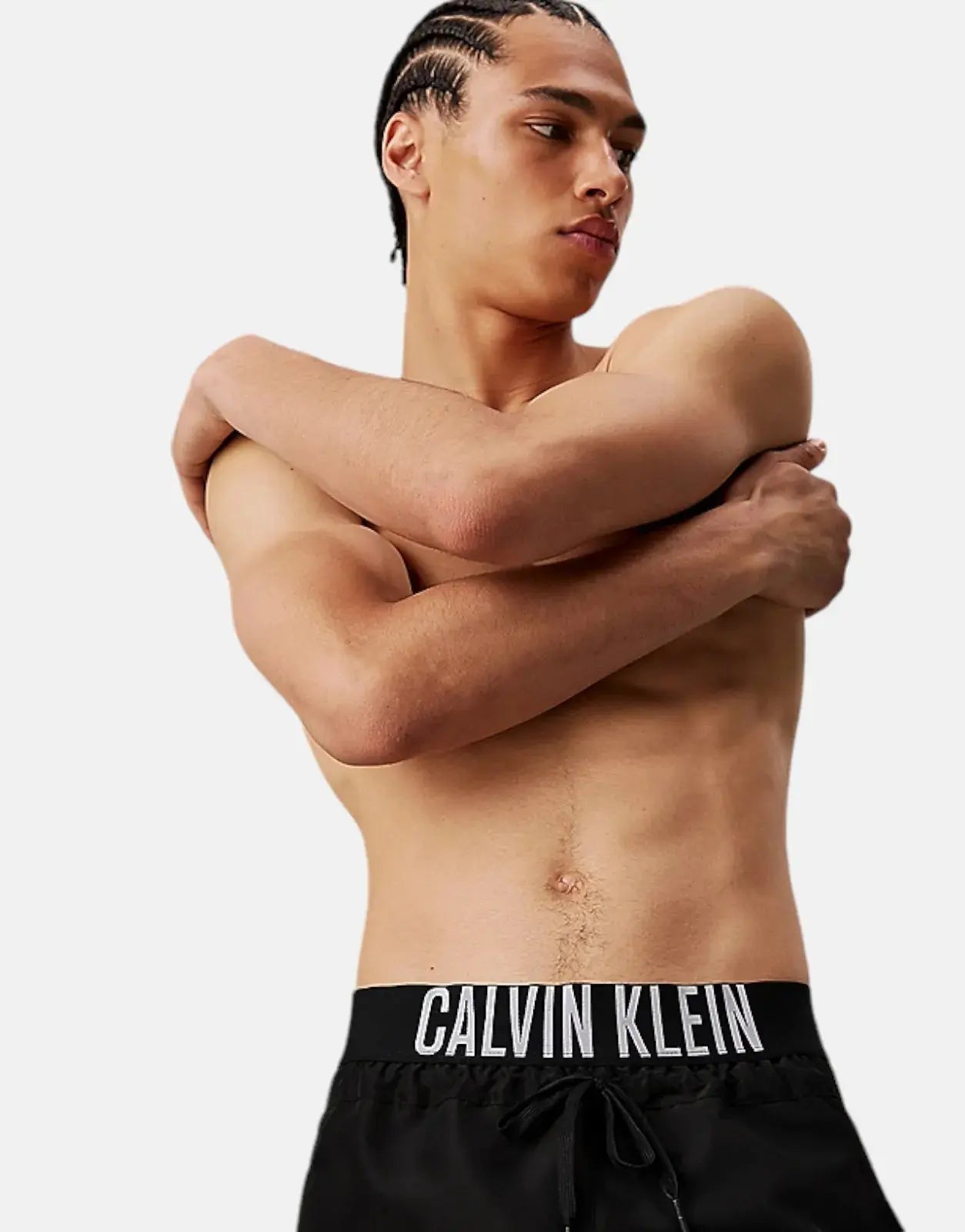 Calvin Klein Waistband Black Swim Shorts