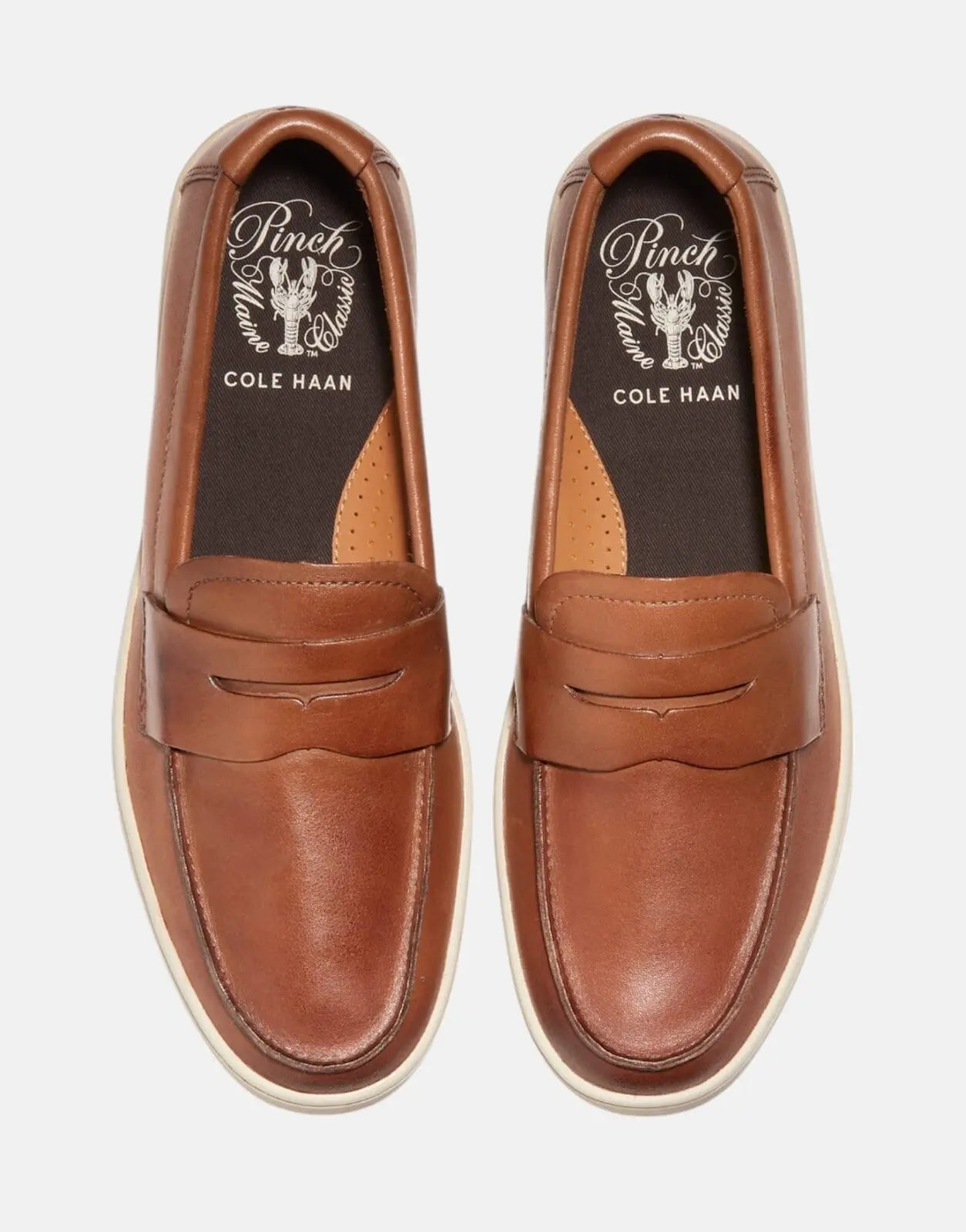 Cole Haan Pinch Weekender Penny Loafers Tan Angora