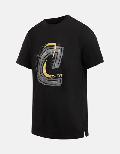 Cruyff C-Logo Black/Gold T-Shirt