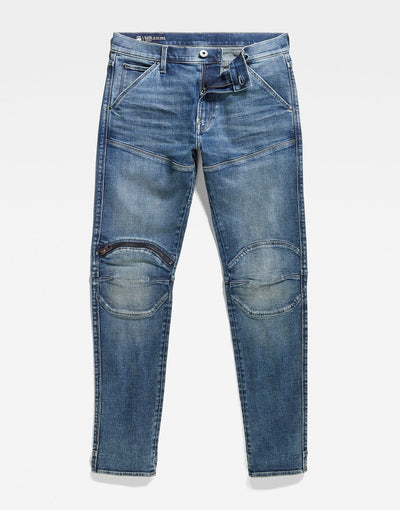 G-Star RAW 5620 3D Zip Knee Skinny Blue Jeans