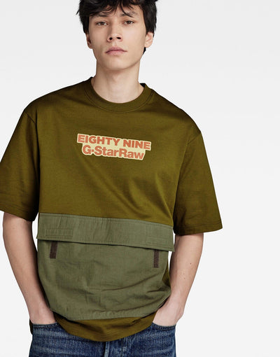 G-Star RAW Fabric Mix Boxy T-Shirt