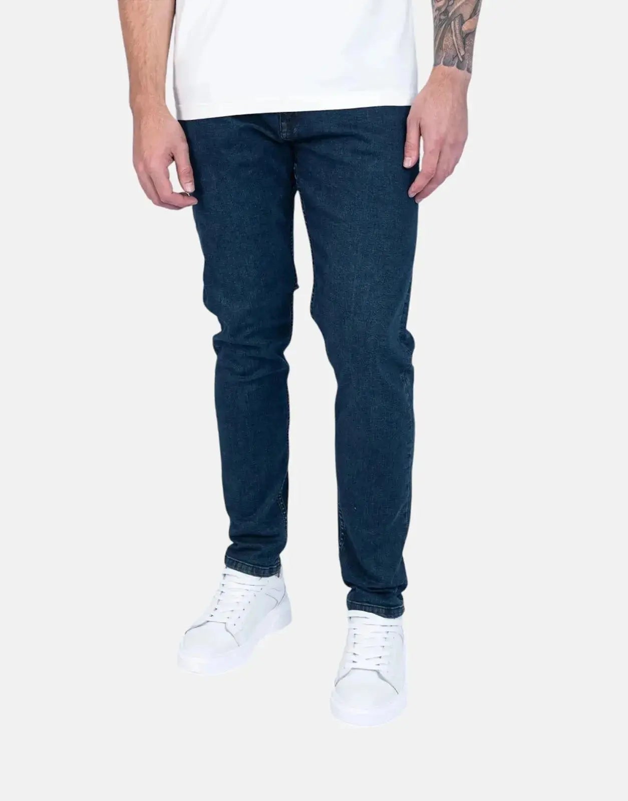 Fade Essential Dark Wash Slim Tapered Jeans