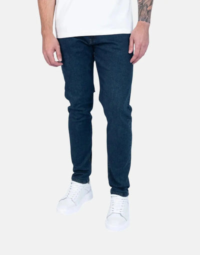 Fade Essential Dark Wash Slim Tapered Jeans