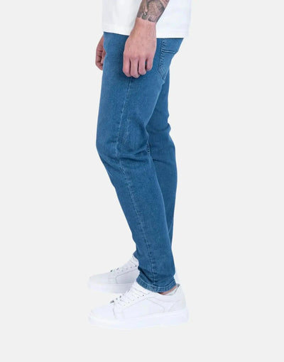 Fade Essential Mid Wash Slim Tapered Jeans