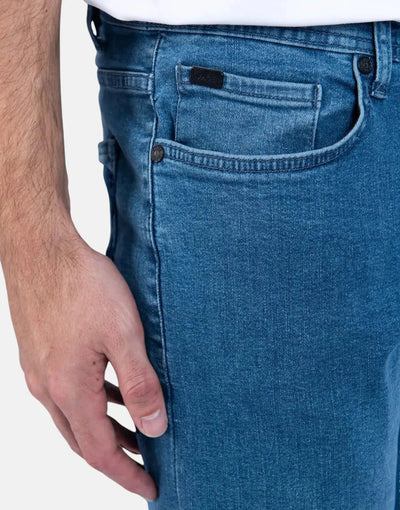 Fade Essential Mid Wash Slim Tapered Jeans