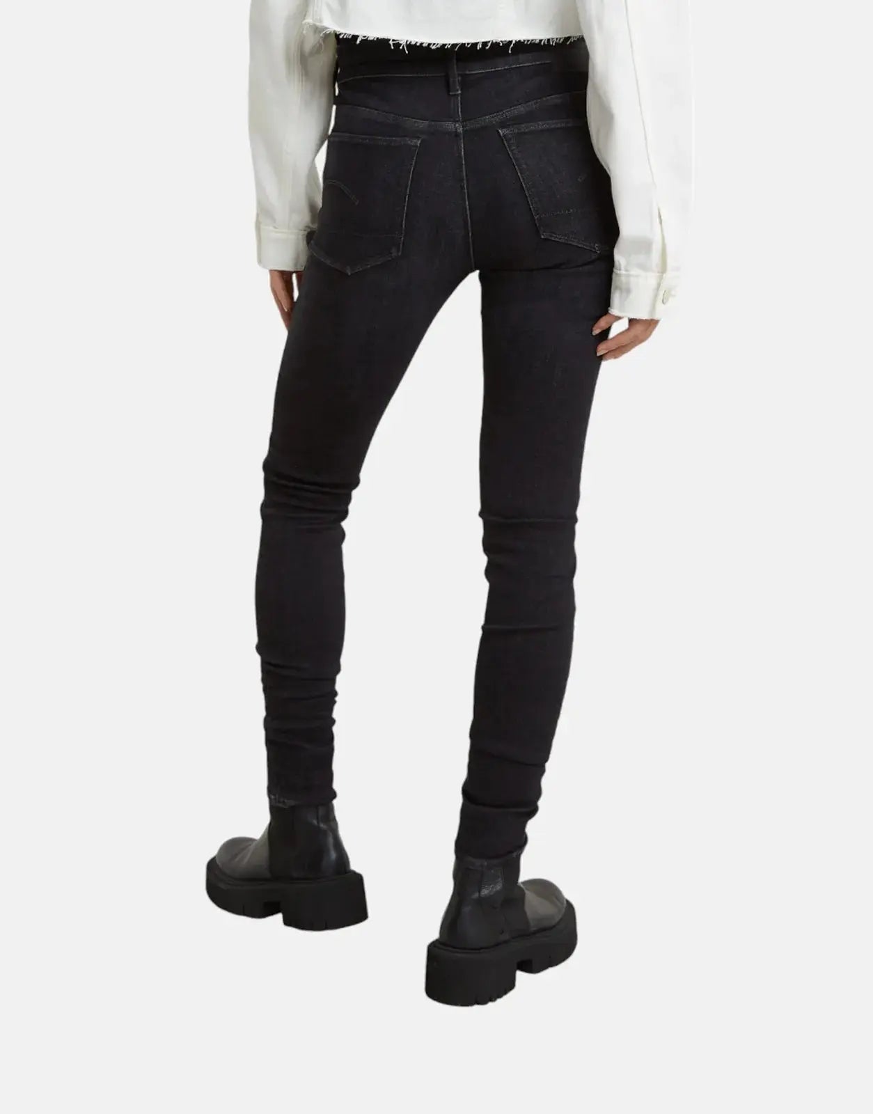 G-Star RAW 3301 Ladies Skinny Worn Coal Jeans