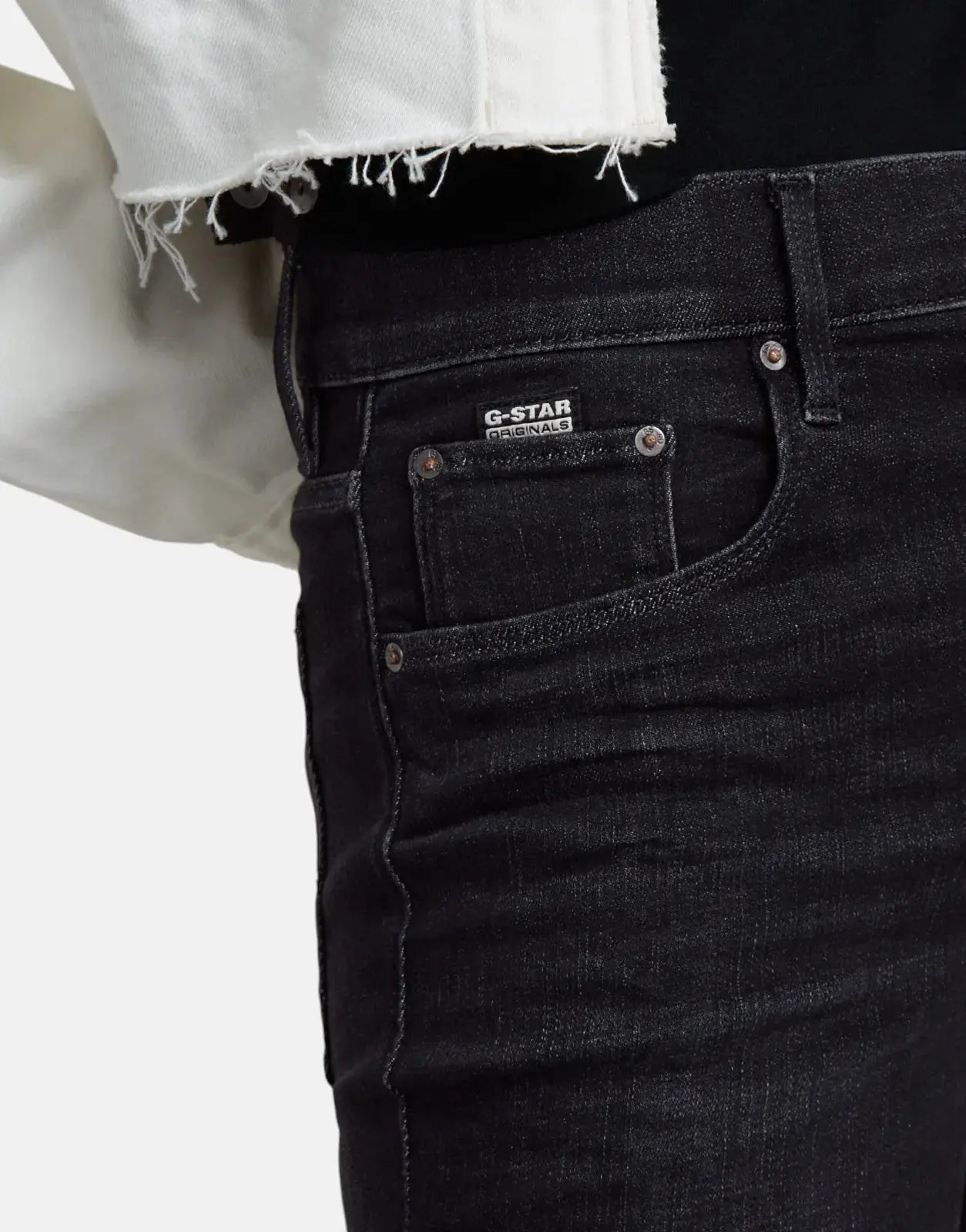 G-Star RAW 3301 Ladies Skinny Worn Coal Jeans