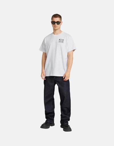 G-Star RAW Barcode Back Loose T-Shirt White