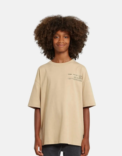 G-Star RAW Boys Boxy Cream T-Shirt