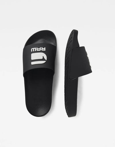 G-Star RAW Cart III Black/White Ladies Slides