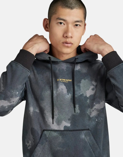 G-Star RAW Center Chest Logo Black Blurry/Camo Sweatshirt