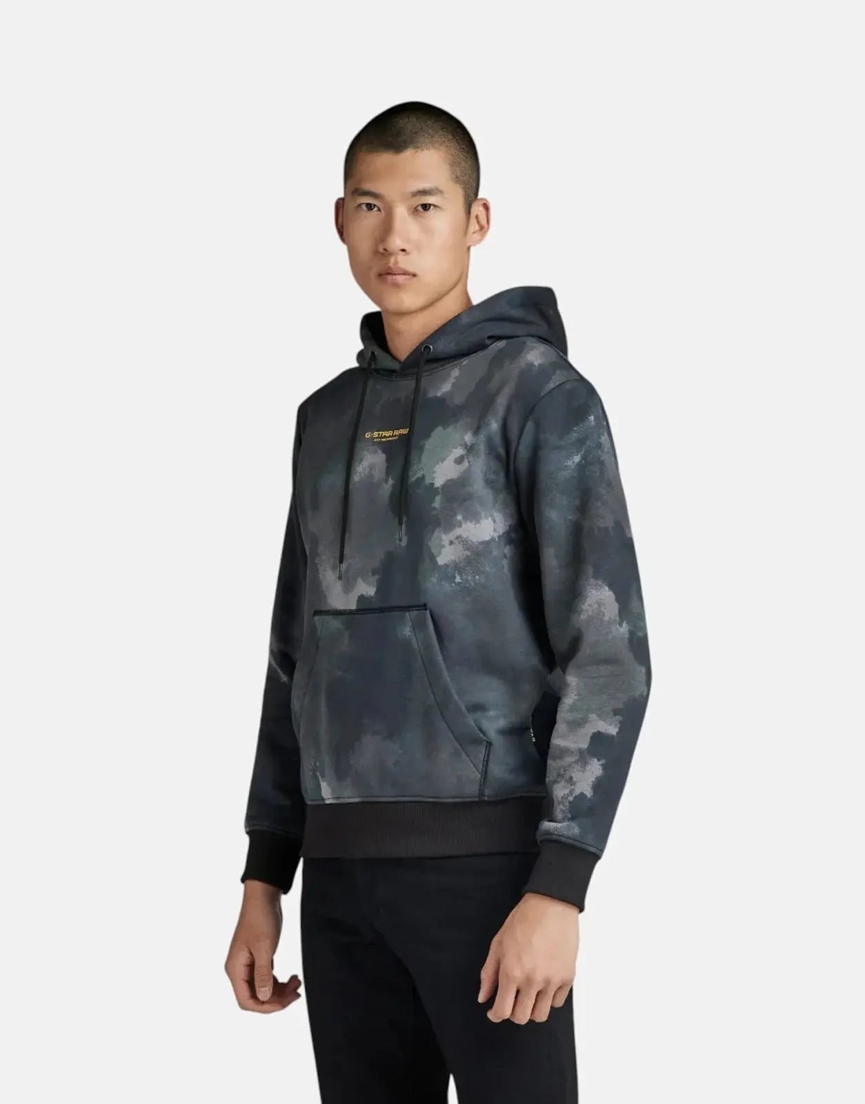 G-Star RAW Center Chest Logo Black Blurry/Camo Sweatshirt