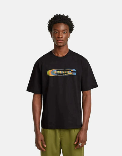 G-Star RAW Color Shift Old School Logo Boxy Black T-Shirt