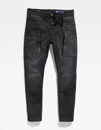 G-Star RAW Denim Cargo 3D Black Skinny Jeans