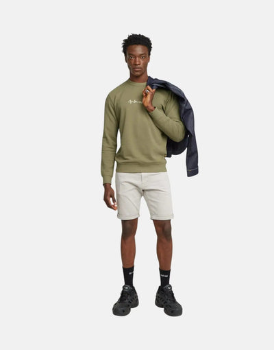 G-Star RAW G-Script Logo Ensis Green Sweatshirt