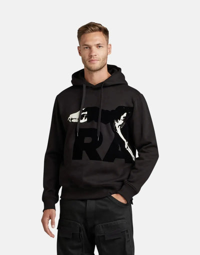 G-Star RAW Hound Skeleton Black Hooded Sweatshirt