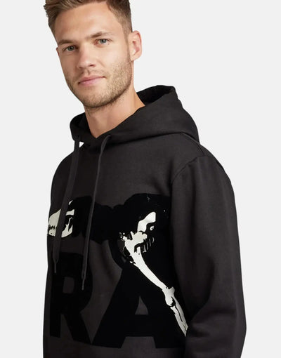 G-Star RAW Hound Skeleton Black Hooded Sweatshirt
