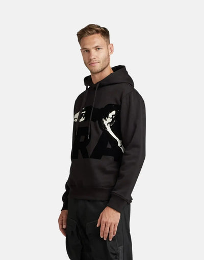 G-Star RAW Hound Skeleton Black Hooded Sweatshirt