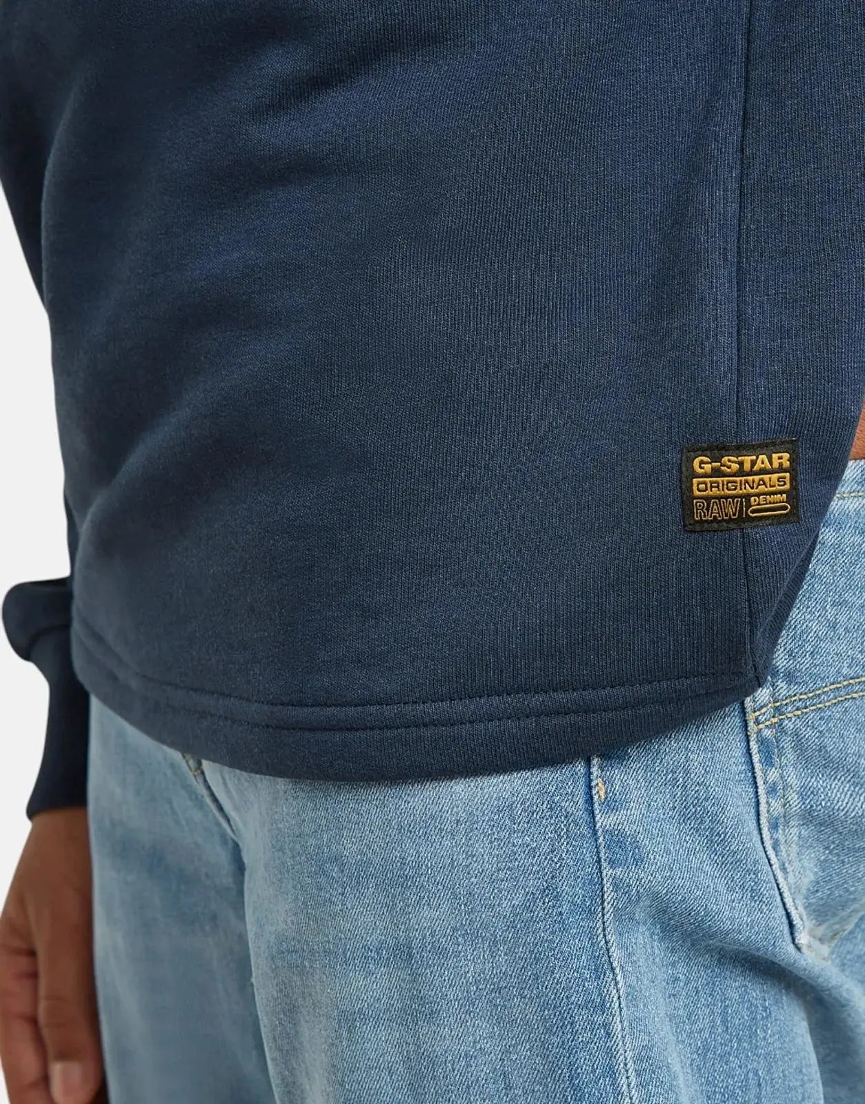 G-Star RAW Kids Crew Unbrushed Dark Blue Sweatshirt