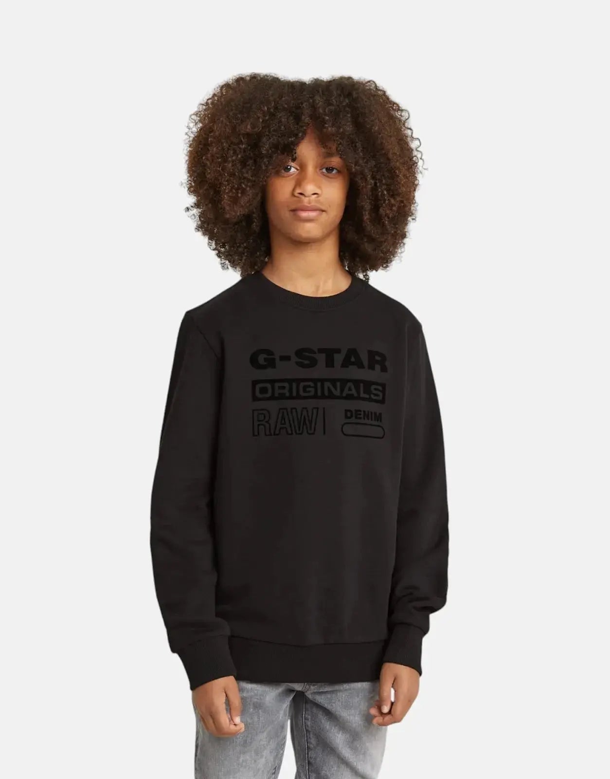 G-Star RAW Kids Unbrushed Black Sweatshirt