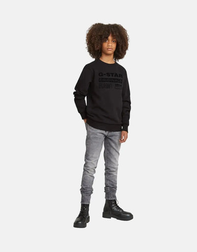 G-Star RAW Kids Unbrushed Black Sweatshirt