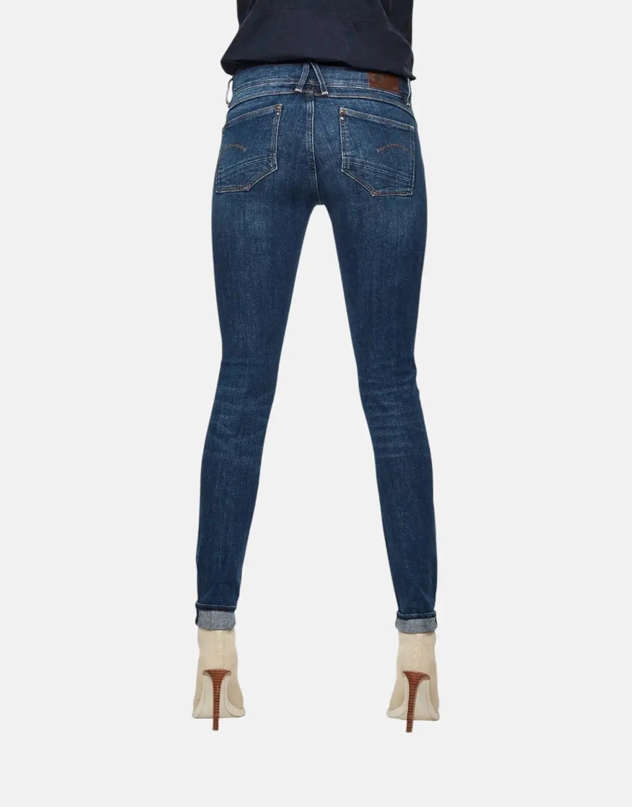 G-Star RAW Lynn Mid Skinny Medium Aged Blue Jeans