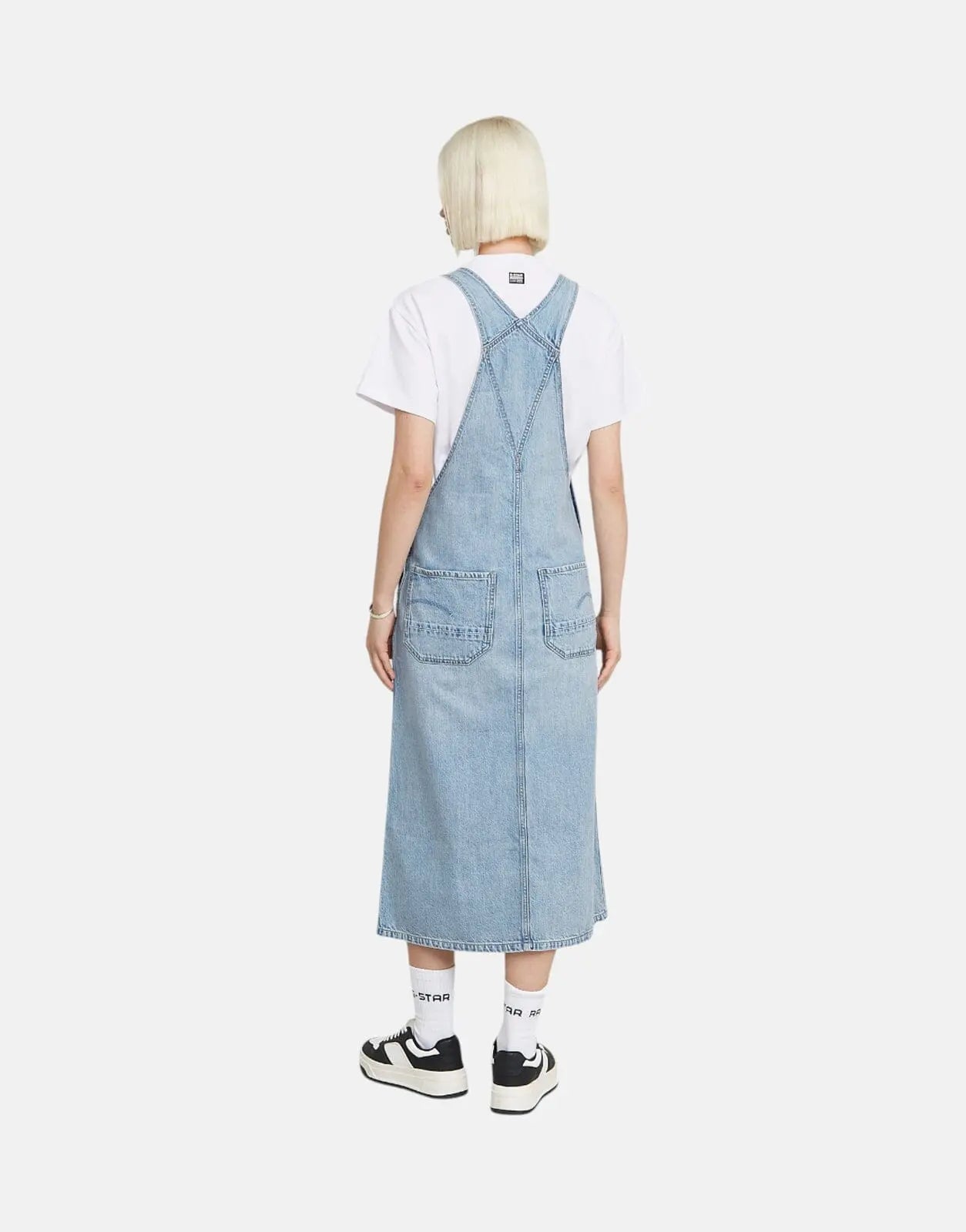 G-Star RAW Midi Dungaree Dress SFCloudburst