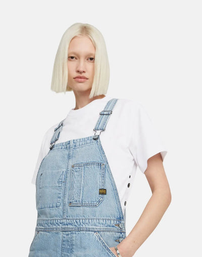 G-Star RAW Midi Dungaree Dress SFCloudburst