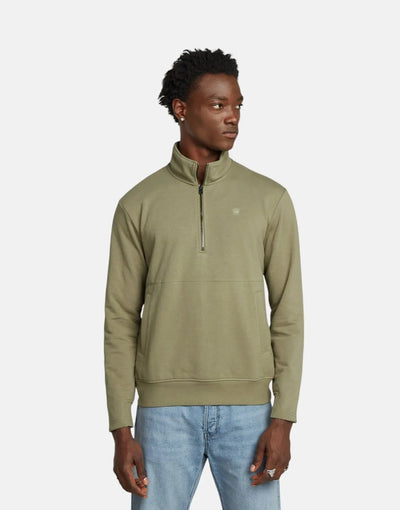 G-Star RAW Nifous Half Zip Ensis Green Sweatshirt