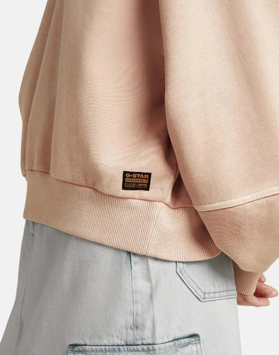 G-Star RAW Overdyed Oversized Liquid Pink Sweatshirt