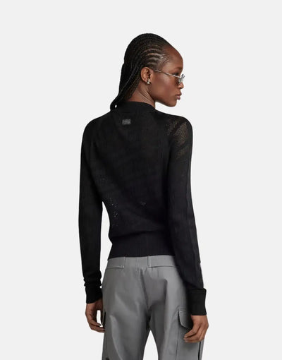 G-Star RAW Pointelle Text Knitted Sweater