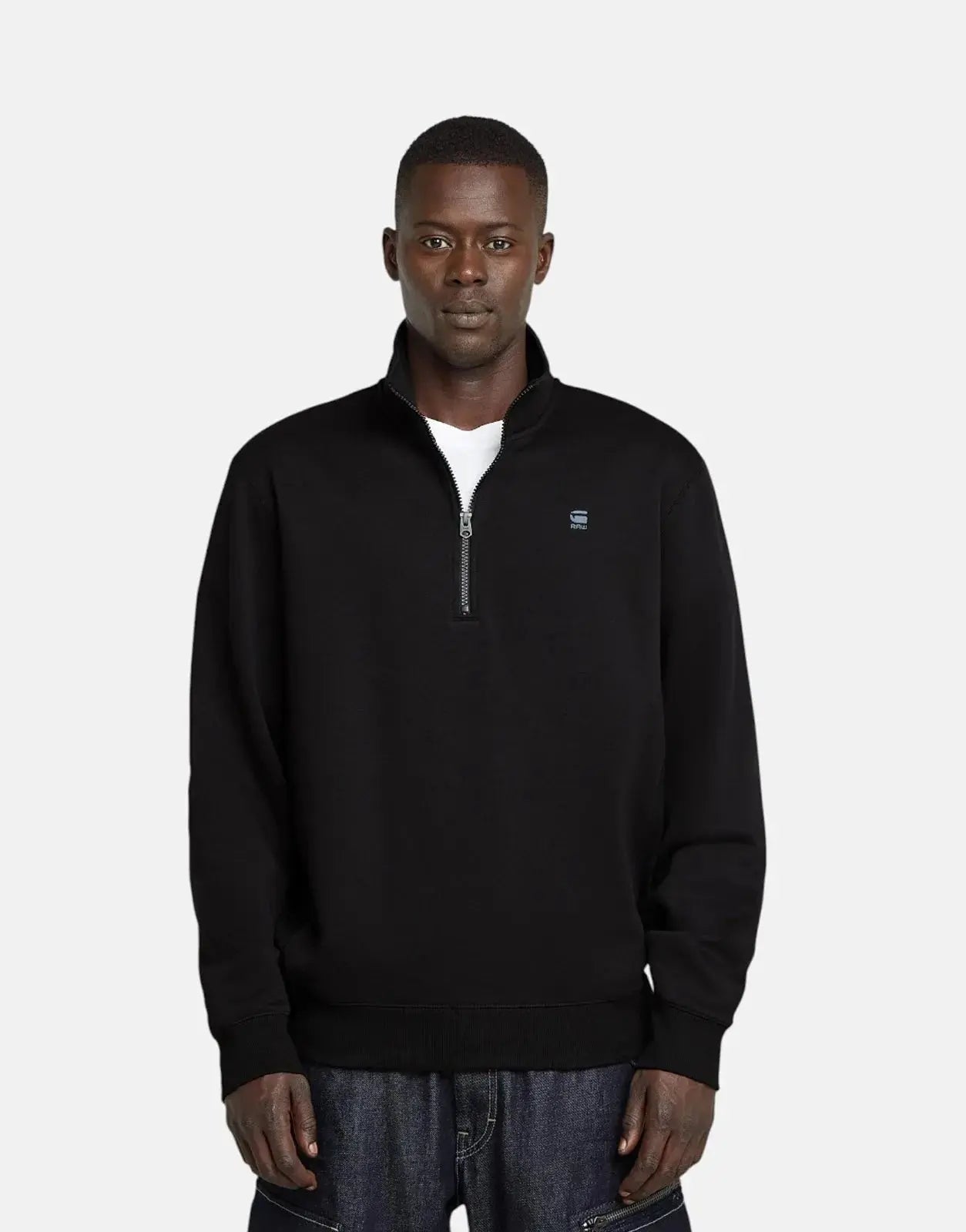 G-Star RAW Premium Core Half Zip Black Sweatshirt