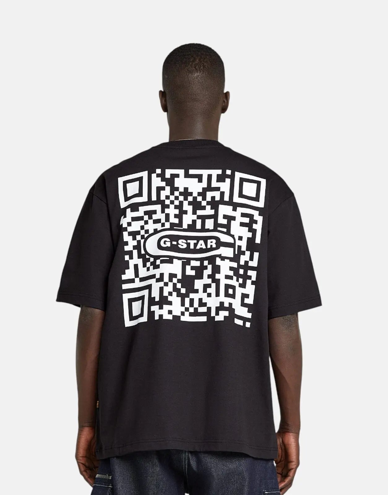 G-Star RAW QR Code Boxy Black T-Shirt