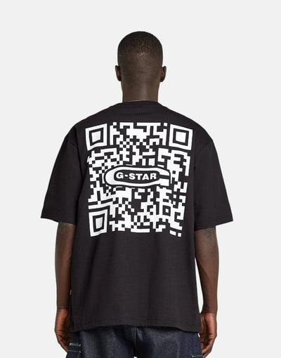 G-Star RAW QR Code Boxy Black T-Shirt