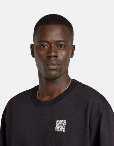 G-Star RAW QR Code Boxy Black T-Shirt