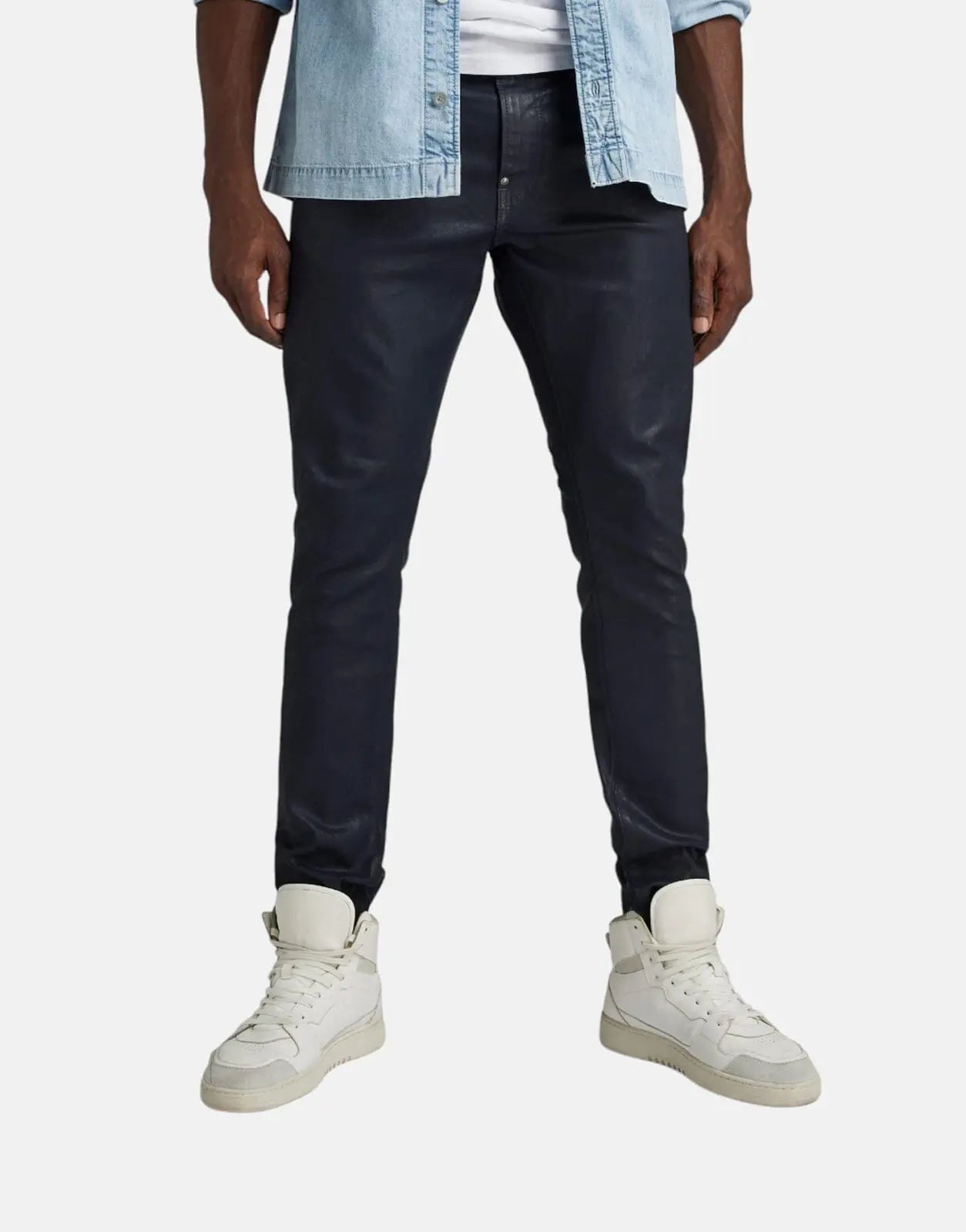 G-Star RAW Revend Skinny Wax Blue Jeans