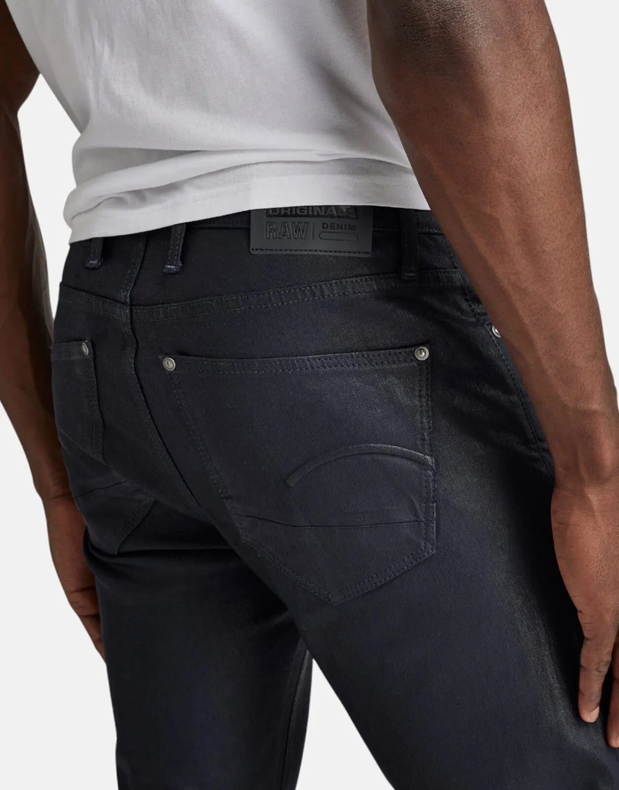 G-Star RAW Revend Skinny Wax Blue Jeans