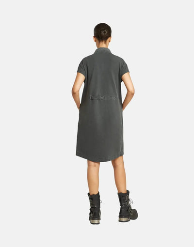 G-Star RAW Seam Detail Polo Black Dress