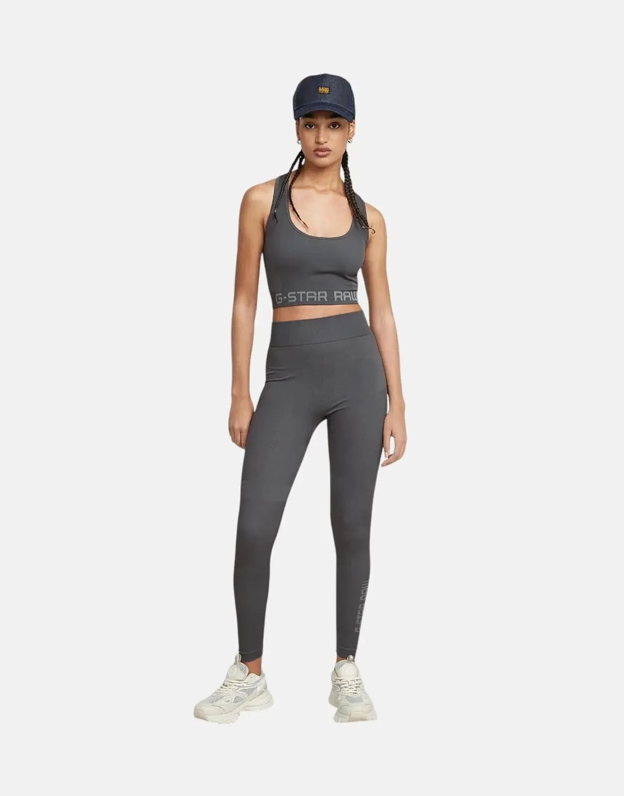 G-Star RAW Seamless Racerback Grey Asphalt Top