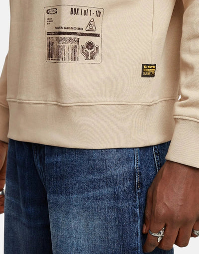 G-Star RAW Shipping Graphic Dk Brick Sweatshirt