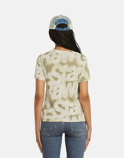 G-Star RAW Sprayed Letters Light Toggee Top