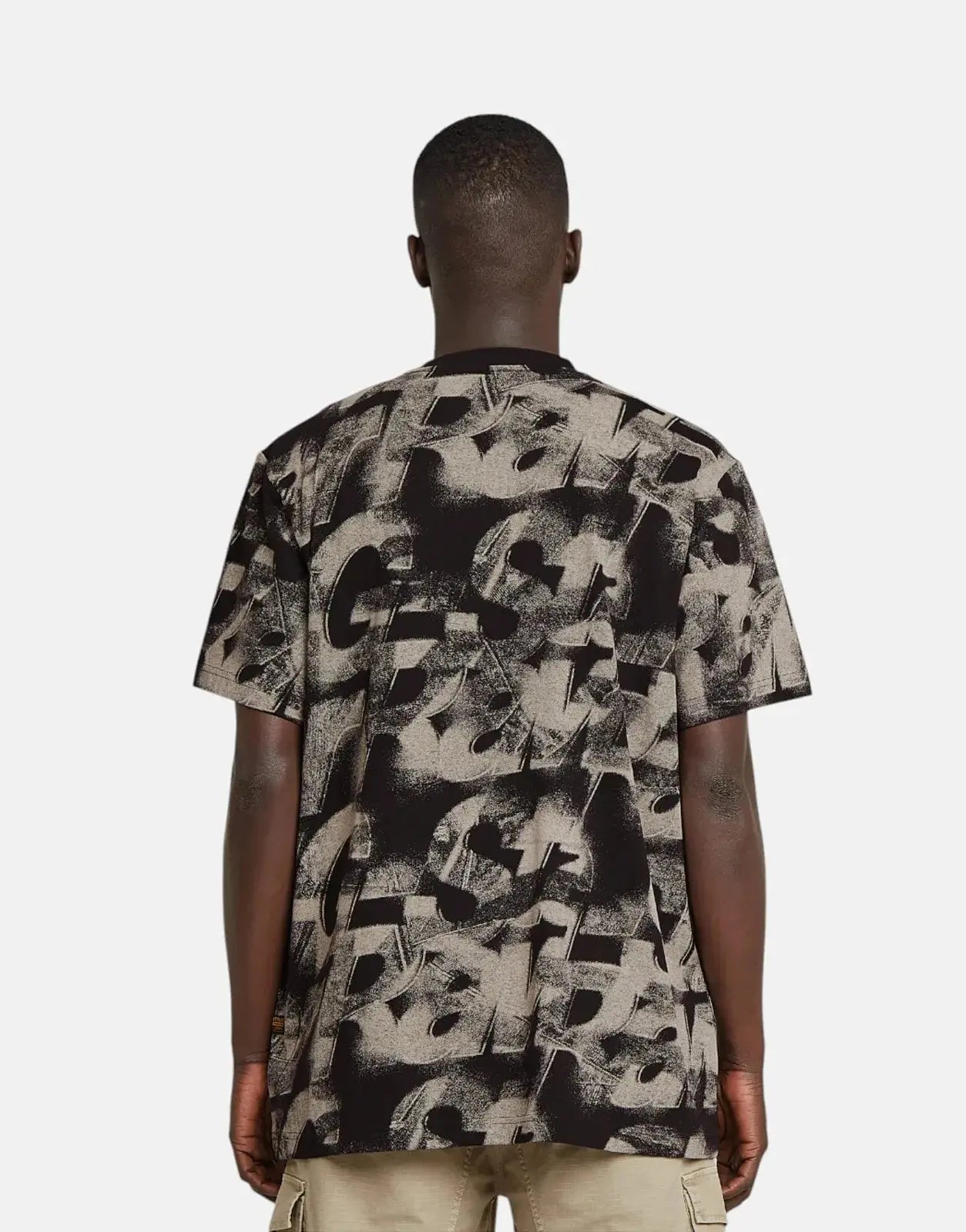 G-Star RAW Sprayed Letters Loose T-Shirt ChalkSL