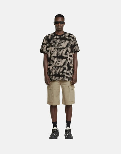 G-Star RAW Sprayed Letters Loose T-Shirt ChalkSL