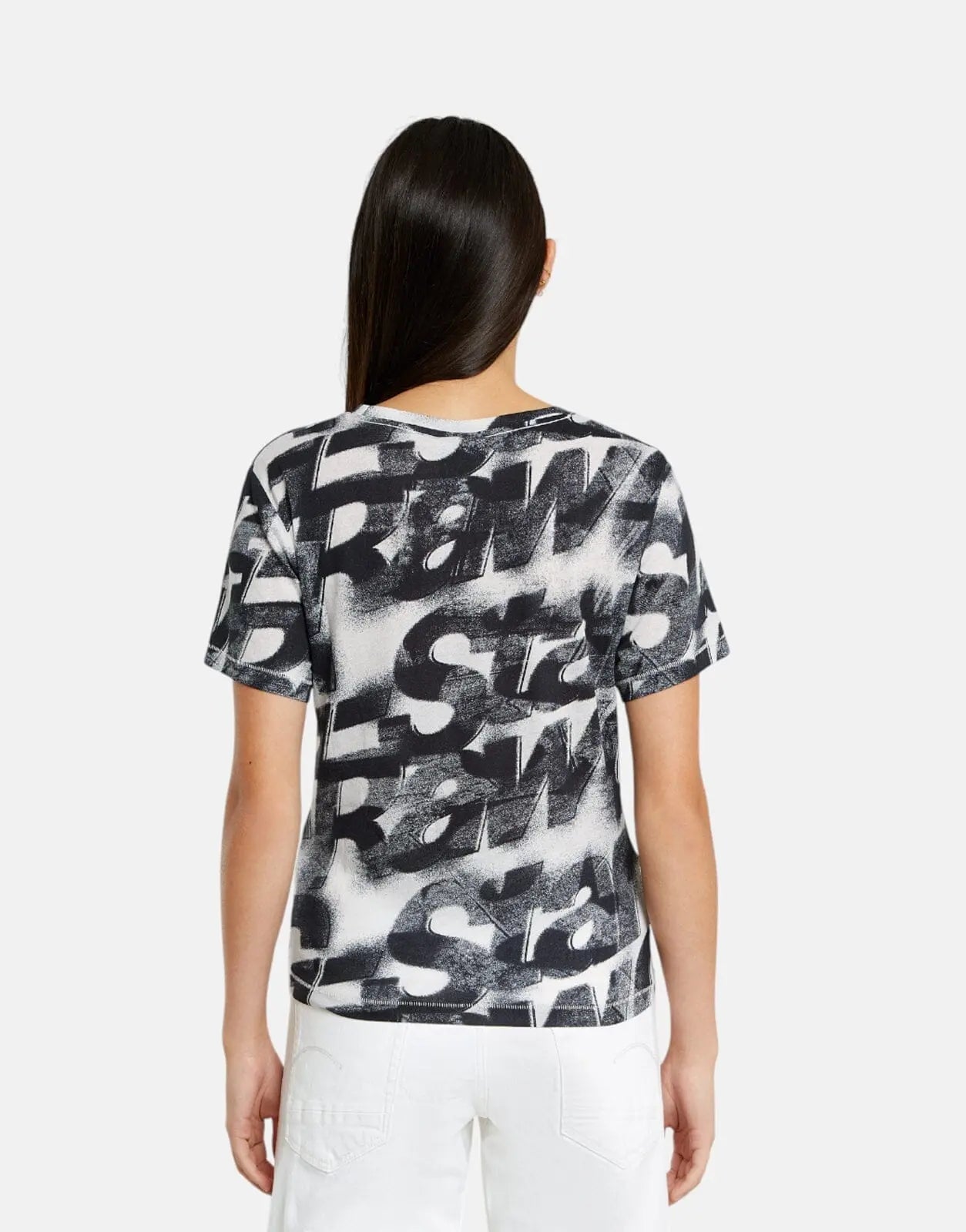 G-Star RAW Sprayed Letters T-Shirt LtChalkSL