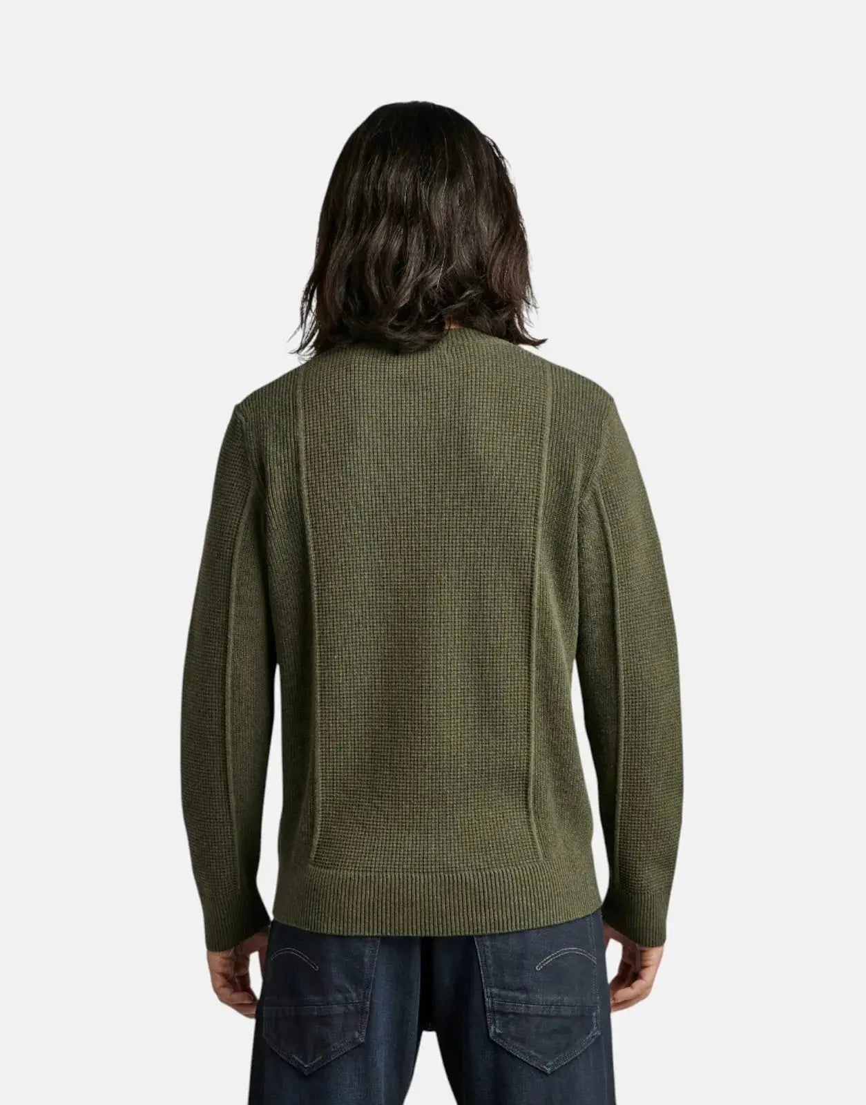 G-Star RAW Structure Knit Green Sweatshirt