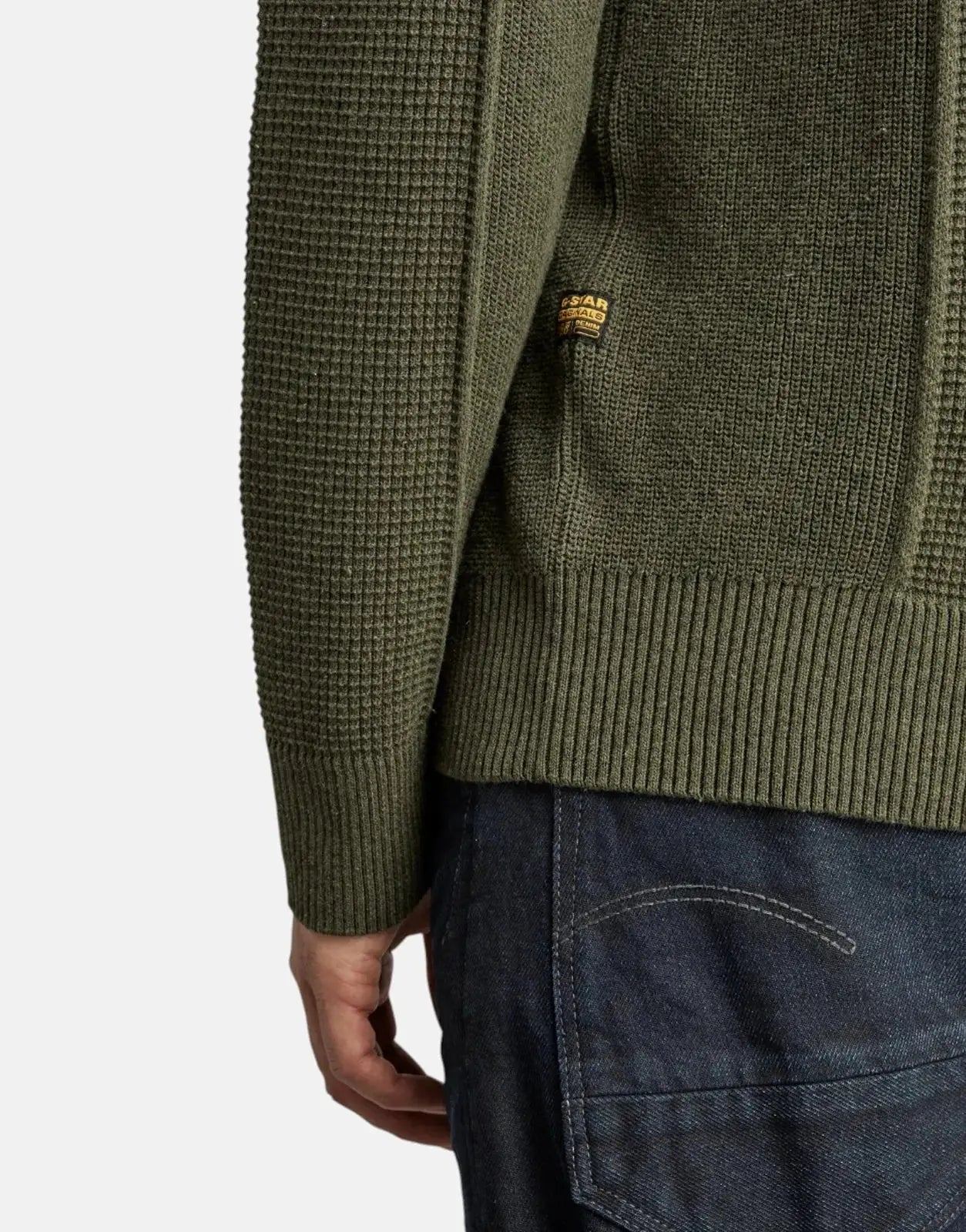 G-Star RAW Structure Knit Green Sweatshirt