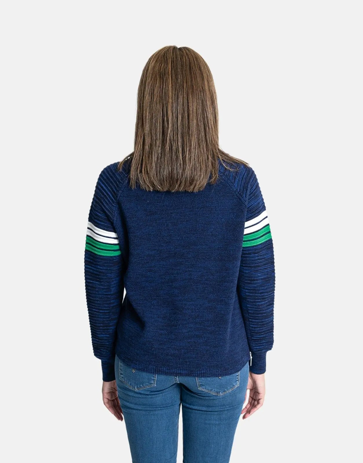 G-Star RAW Suzaki Stripe Knit Saru Blue Deep Pacific