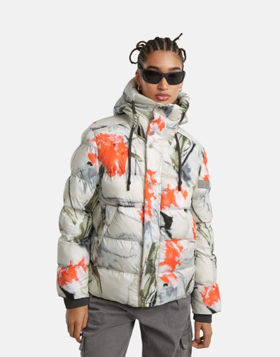 G-Star RAW Whistler Short Puffer Jacket Talc Liquid