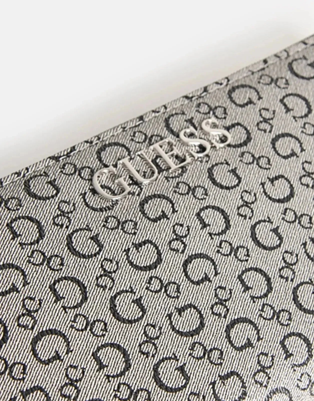 Guess Abbas Slg Large Zip Around Bag BLK